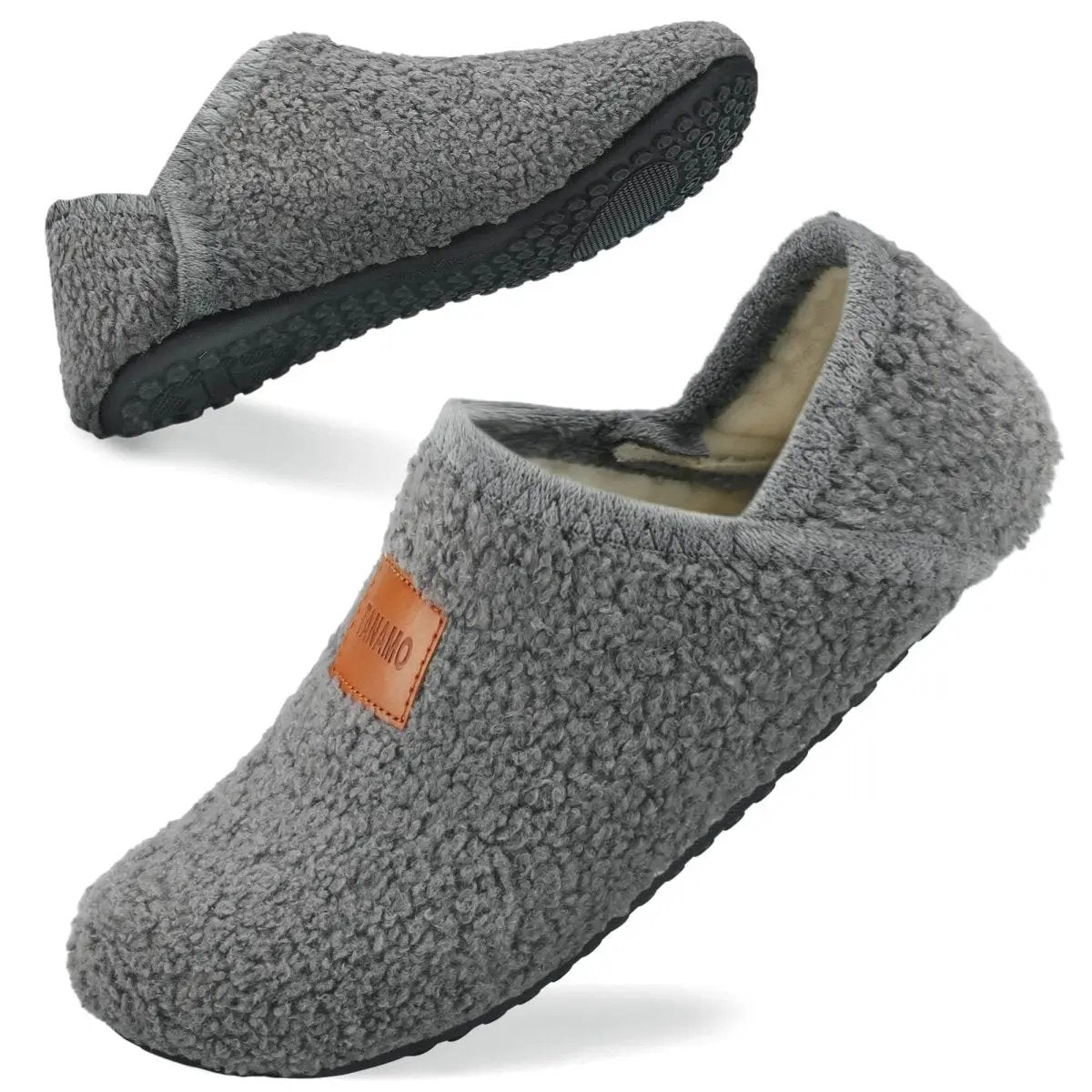 House Slippers for Women Men Indoor Barefoot Slippers Socks Furry Slip on House Shoes Cozy Comfy Slippers for Home Bedroom Travel Yoga - Love Salve